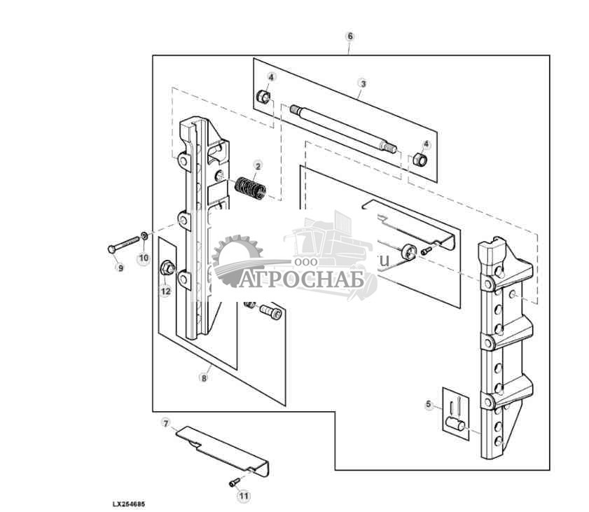 BRACKET, TRAILER HITCH HEIGHT ADJUSTABLE 